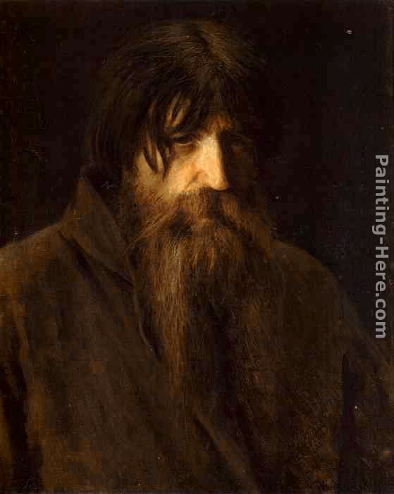 Head of an Old Peasant (study) painting - Ivan Nikolaevich Kramskoy Head of an Old Peasant (study) art painting